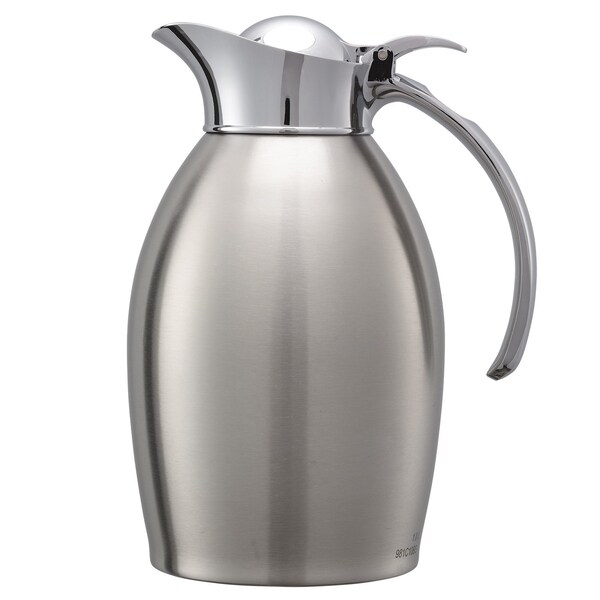 Nicollet Series Flip Top Stainless Vacuum Insulated Carafe, 33.8 Ounce, Brushed